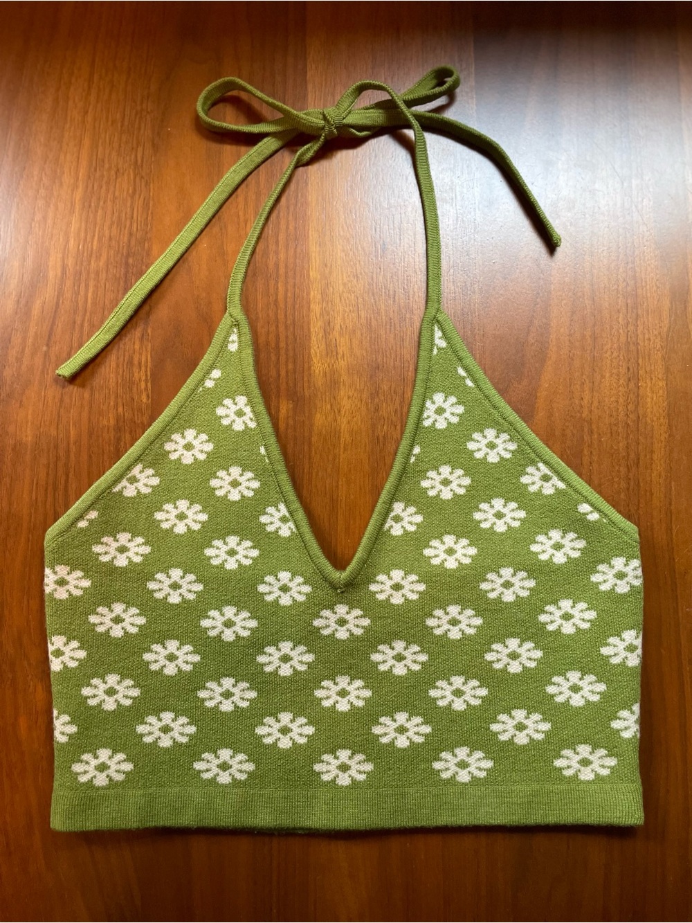 Cotton Candy LA Lime Daisy Y2K Sweater Halter